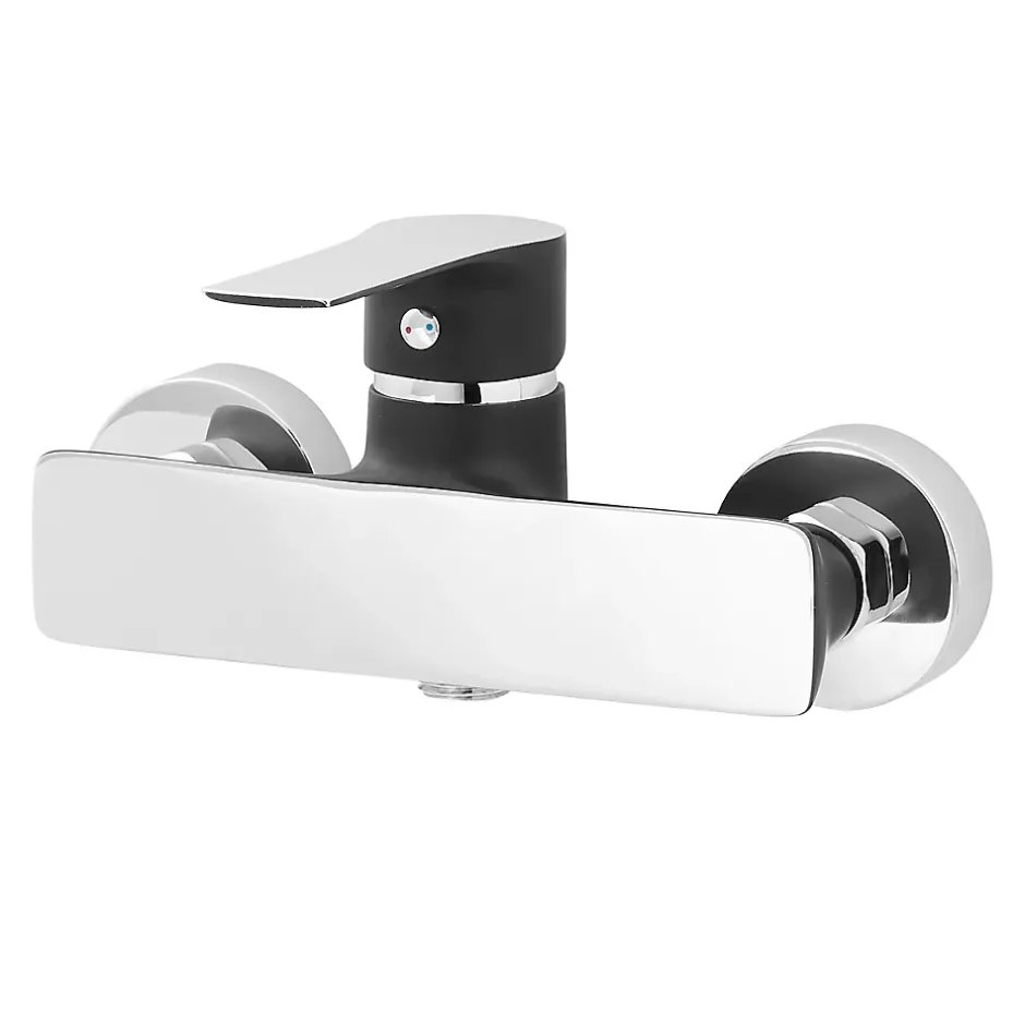 Cooke & Lewis Mitigeur de douche entraxe 150 mm Cook & Lewis Wicie en laiton coloris noir* Robinet De Douche