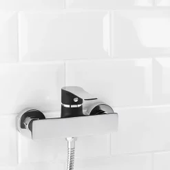 Cooke & Lewis Mitigeur de douche entraxe 150 mm Cook & Lewis Wicie en laiton coloris noir* Robinet De Douche