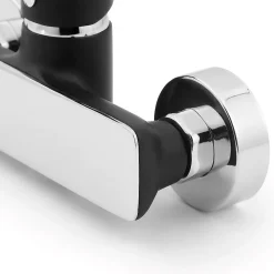 Cooke & Lewis Mitigeur de douche entraxe 150 mm Cook & Lewis Wicie en laiton coloris noir* Robinet De Douche