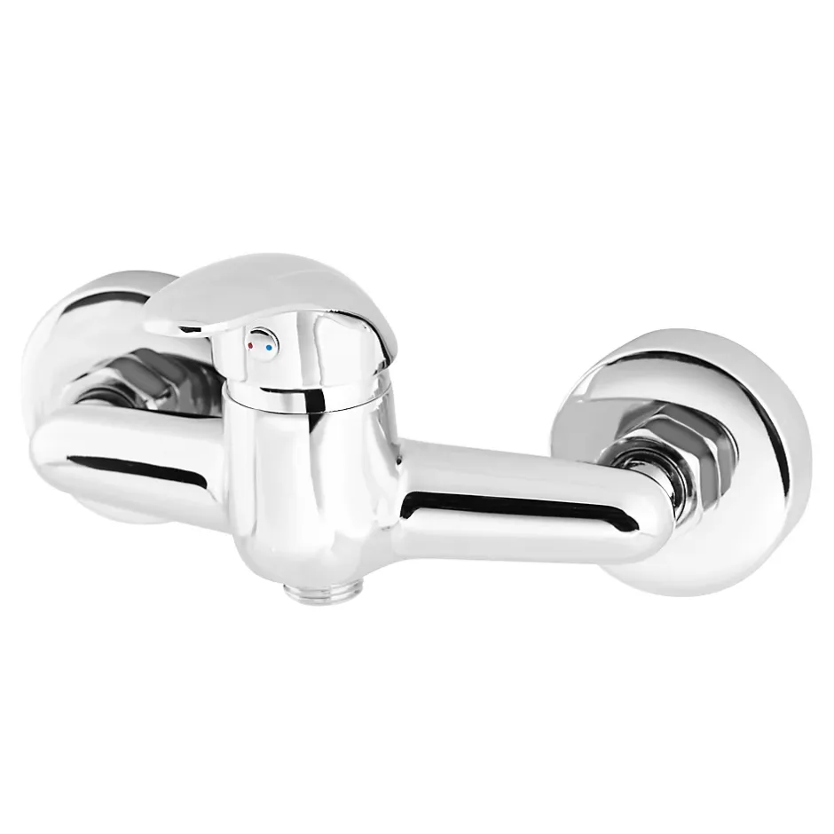 GoodHome Mitigeur de douche entraxe 150 mm Eidar en laiton chromé