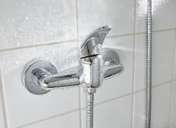 GoodHome Mitigeur de douche entraxe 150 mm Eidar en laiton chromé