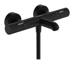 Hansgrohe Mitigeur de douche et baignoire thermostatique noir mat Ecostat Life* Robinet De Douche