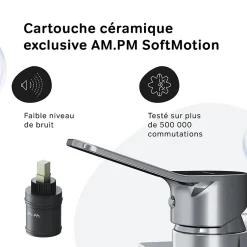 Am.Pm Europe Mitigeur de douche mécanique Robinet Salle de Bain Chromé, FXA20000 X-Joy AM.PM* Robinet De Douche