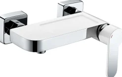 Edouard Rousseau Mitigeur de douche mécanique chromé blanc Tablette* Robinet De Douche
