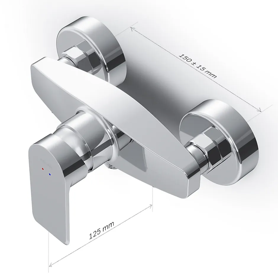 Am.Pm Europe Mitigeur de douche mécanique Robinet de douche Chrome, Flash FNA20000 AM.PM* Robinet De Douche