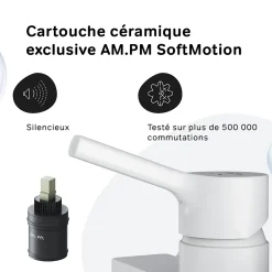 Am.Pm Europe Mitigeur de douche mécanique Robinet Salle de Bain Blanc, FXB20033 X-Joy S AM.PM* Robinet De Douche