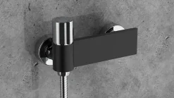 Edouard Rousseau Mitigeur de douche mécanique chromé Black steel* Robinet De Douche