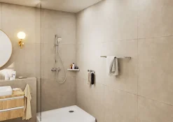 Hansgrohe Mitigeur de douche mécanique avec douchette, flexible et barre réglable chrome Vernis Blend* Colonne De Douche Mécanique