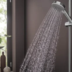 Hansgrohe Mitigeur de douche mécanique avec douchette, flexible et barre réglable chrome Vernis Blend* Colonne De Douche Mécanique