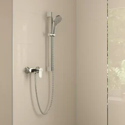 Hansgrohe Mitigeur de douche mécanique avec douchette, flexible et barre réglable chrome Vernis Blend* Colonne De Douche Mécanique