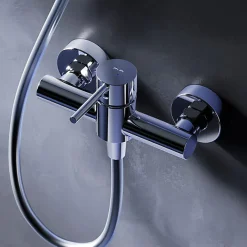 Am.Pm Europe Mitigeur de douche mécanique Robinet Salle de Bain Chromé, FPA20000 Spike AM.PM