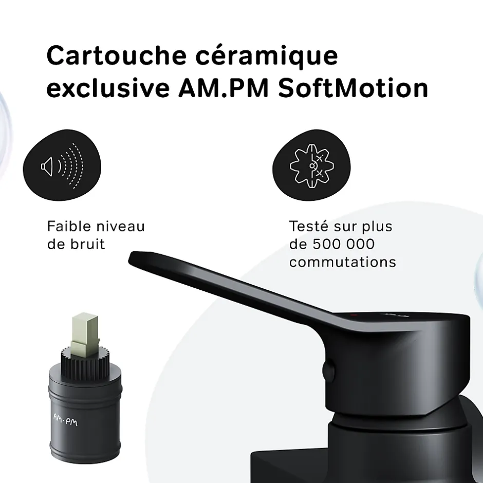 Am.Pm Europe Mitigeur de douche mécanique Robinet Salle de Bain Noir Mat, FXA20022 X-Joy AM.PM* Robinet De Douche
