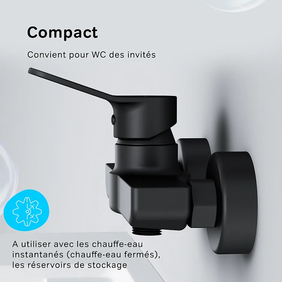 Am.Pm Europe Mitigeur de douche mécanique Robinet Salle de Bain Noir Mat, FXA20022 X-Joy AM.PM* Robinet De Douche