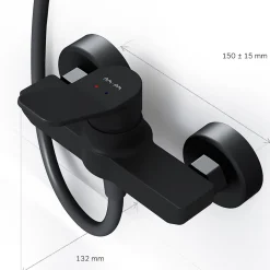 Am.Pm Europe Mitigeur de douche mécanique Robinet Salle de Bain Noir Mat, FXA20022 X-Joy AM.PM* Robinet De Douche