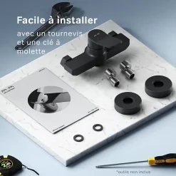 Am.Pm Europe Mitigeur de douche mécanique Robinet Salle de Bain Noir Mat, FXA20022 X-Joy AM.PM* Robinet De Douche