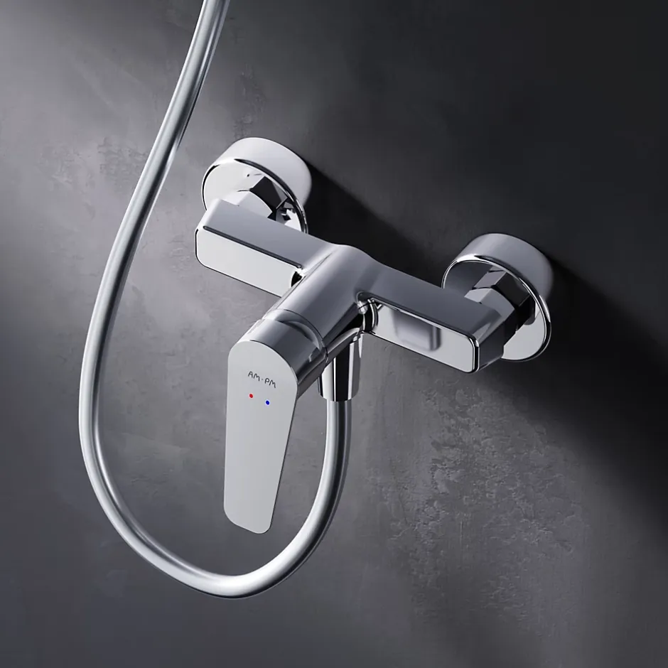 Am.Pm Europe Mitigeur de douche mécanique Robinet Salle de Bain Chromé, FTA20000 Hit AM.PM