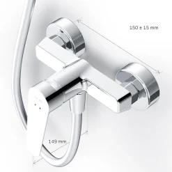 Am.Pm Europe Mitigeur de douche mécanique Robinet Salle de Bain Chromé, FTA20000 Hit AM.PM