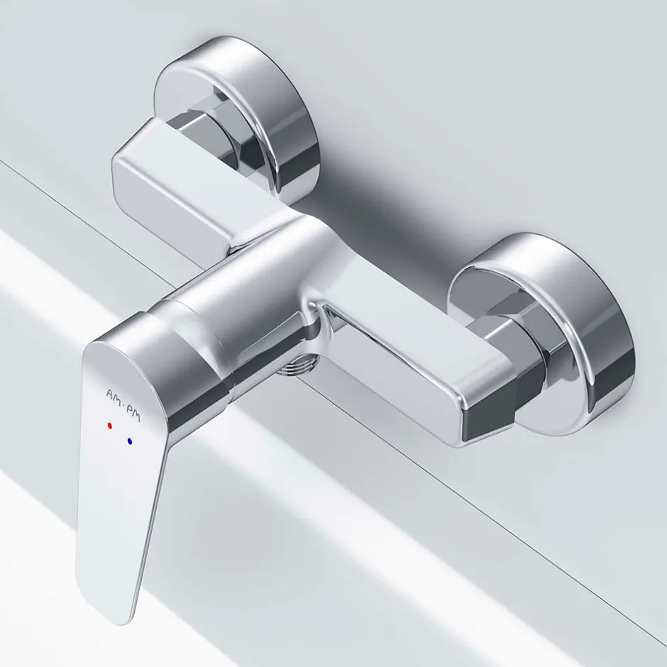 Am.Pm Europe Mitigeur de douche mécanique Robinet Salle de Bain Chromé, FTA20000 Hit AM.PM