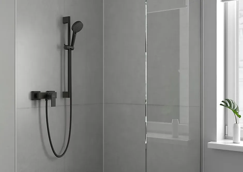Hansgrohe Mitigeur de douche mécanique Vernis Shape noir mat* Robinet De Douche