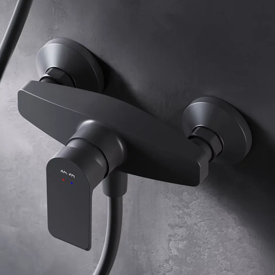 Am.Pm Europe Mitigeur de douche mécanique Robinet de douche Noir, Flash FNA20022 AM.PM