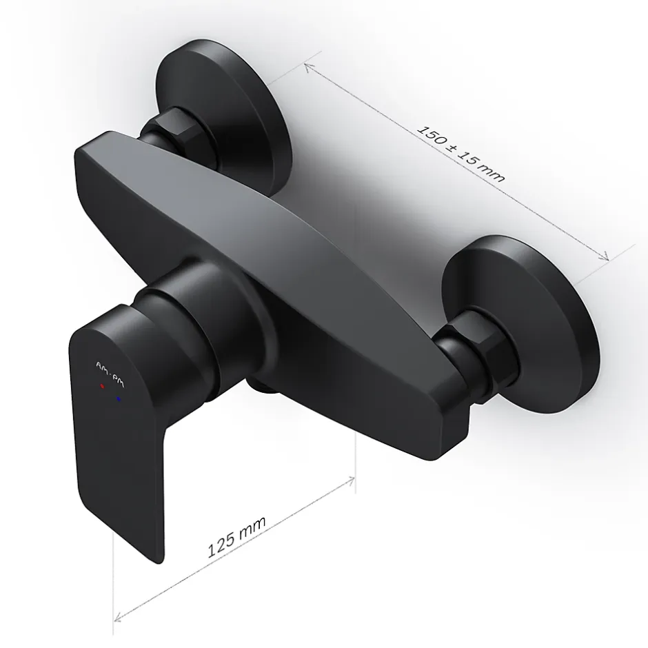 Am.Pm Europe Mitigeur de douche mécanique Robinet de douche Noir, Flash FNA20022 AM.PM