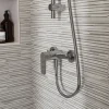 GoodHome Mitigeur de douche mécanique, chrome, NF, Aisai
