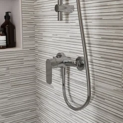GoodHome Mitigeur de douche mécanique, chrome, NF, Aisai