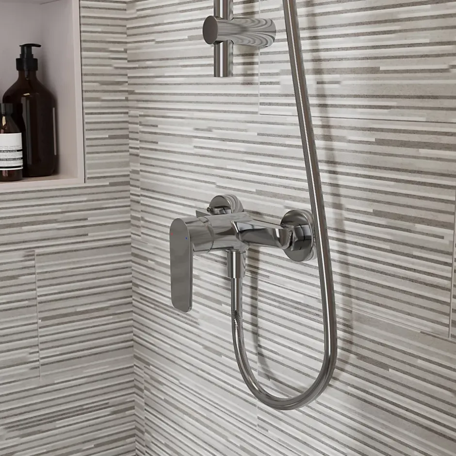 GoodHome Mitigeur de douche mécanique, chrome, NF, Aisai
