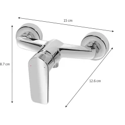 GoodHome Mitigeur de douche mécanique, chrome, NF, Aisai