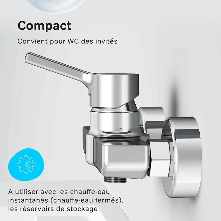 Am.Pm Europe Mitigeur de douche mécanique Robinet Salle de Bain Chromé, FXB20000 X-Joy S AM.PM* Robinet De Douche