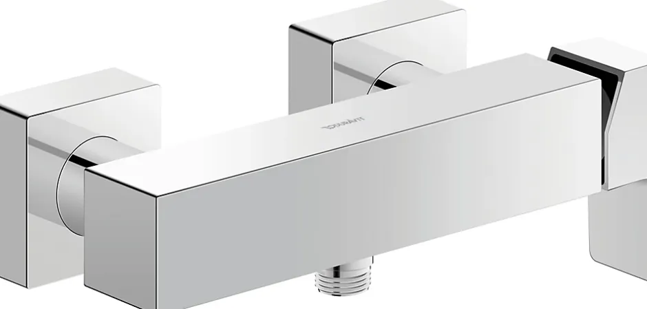Duravit Mitigeur de douche monocommande Chrome - apparent - 1 sortie - 27,9x10,5x9,8cm - Manhattan* Robinet De Baignoire