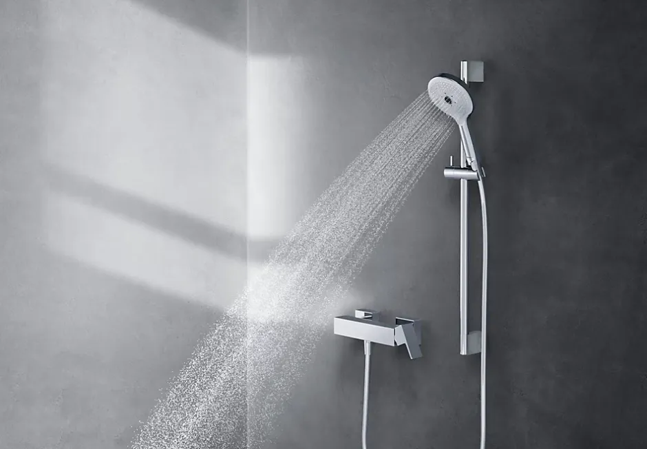 Duravit Mitigeur de douche monocommande Chrome - apparent - 1 sortie - 27,9x10,5x9,8cm - Manhattan* Robinet De Baignoire