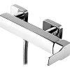 Sanindusa Mitigeur de douche mural poignée de commande latérale rosaces carrées Advance chromé* Robinet De Douche