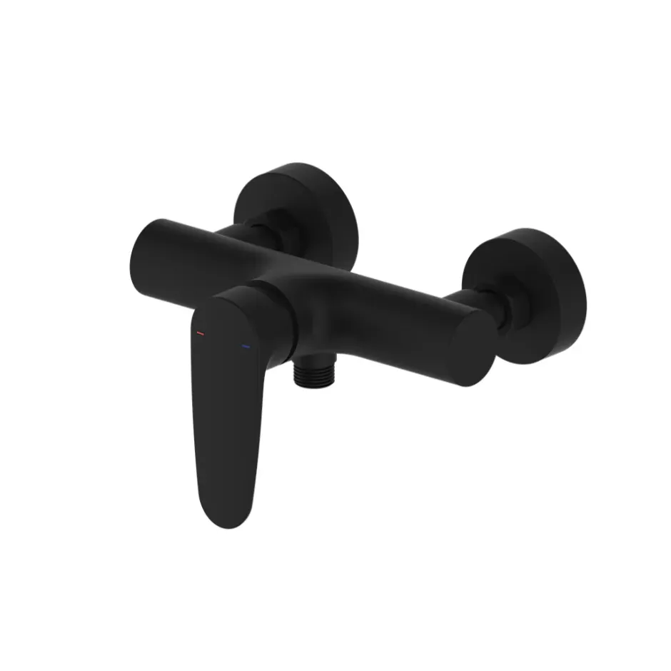 GoodHome Mitigeur de douche noir Cavally
