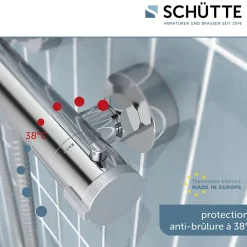 Schütte Mitigeur de douche thermostatique LONDON chromé* Robinet De Baignoire