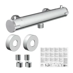 Schütte Mitigeur de douche thermostatique LONDON chromé* Robinet De Baignoire