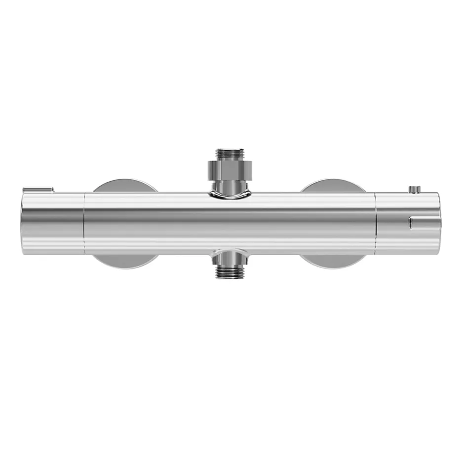 GoodHome Mitigeur de douche thermostatique, chrome, Rannell