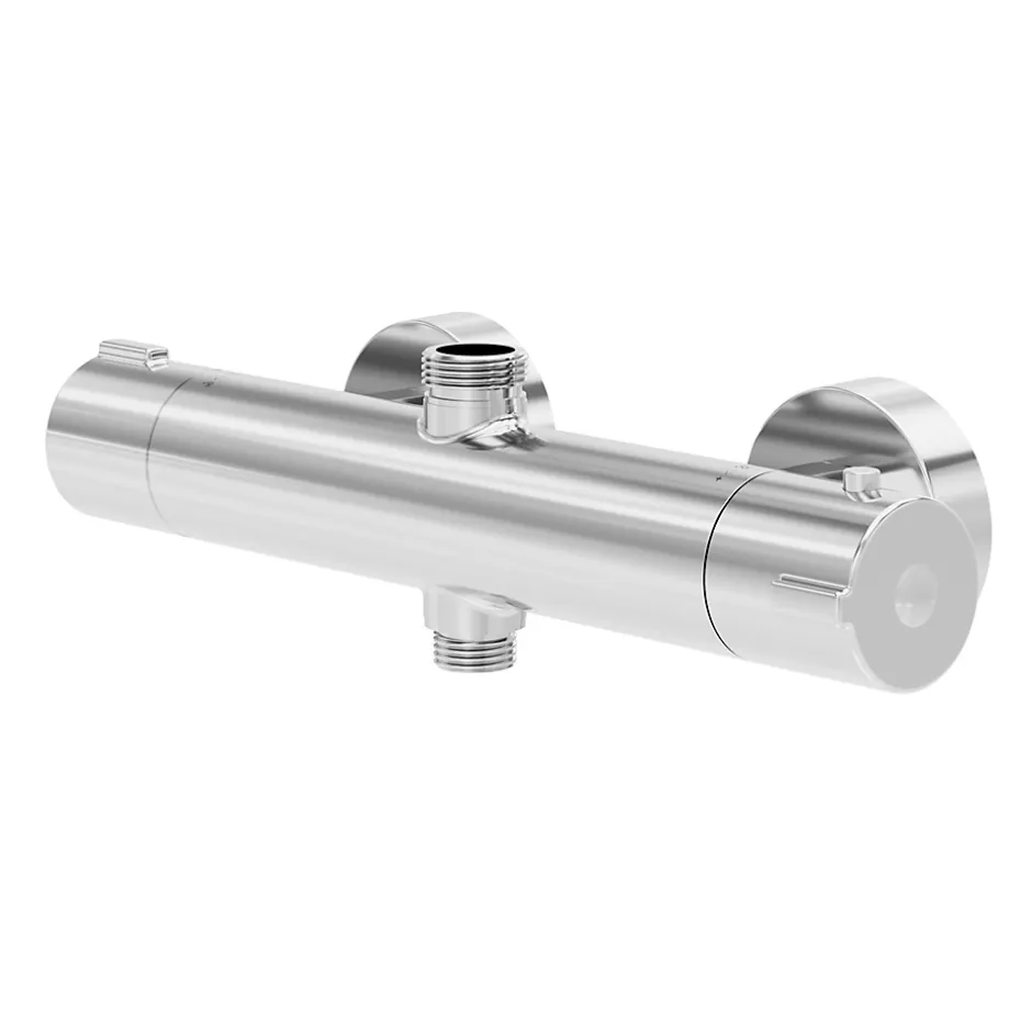 GoodHome Mitigeur de douche thermostatique, chrome, Rannell