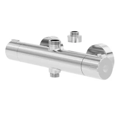 GoodHome Mitigeur de douche thermostatique, chrome, Rannell