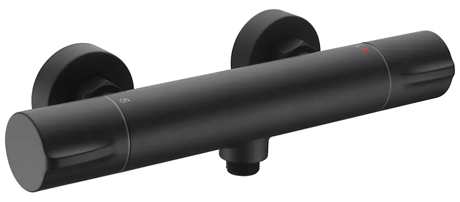 Edouard Rousseau Mitigeur de douche thermostatique noir, Kilya