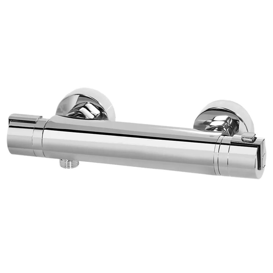 GoodHome Mitigeur de douche thermostatique, chrome, Myra* Robinet De Douche