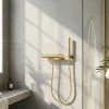 GoodHome Mitigeur de douche thermostatique, doré brossé, Owens