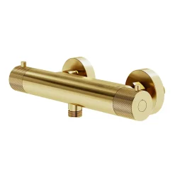 GoodHome Mitigeur de douche thermostatique, doré brossé, Owens