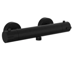 Kramer Mitigeur de douche thermostatique mural, noir mat, Colors* Robinet De Douche