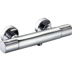 Essebagno Mitigeur de douche thermostatique mural, chrome, Carra