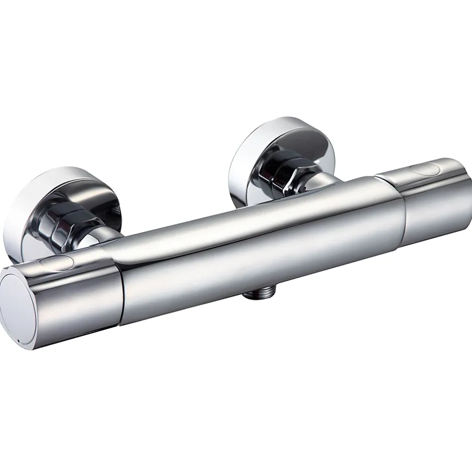 Essebagno Mitigeur de douche thermostatique mural, chrome, Carra