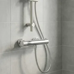 GoodHome Mitigeur de douche thermostatique, chrome, Owens