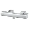 GoodHome Mitigeur de douche thermostatique chromé Teesta