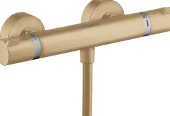 Hansgrohe Mitigeur de douche thermostatique bronze brossé, Ecostat Comfort