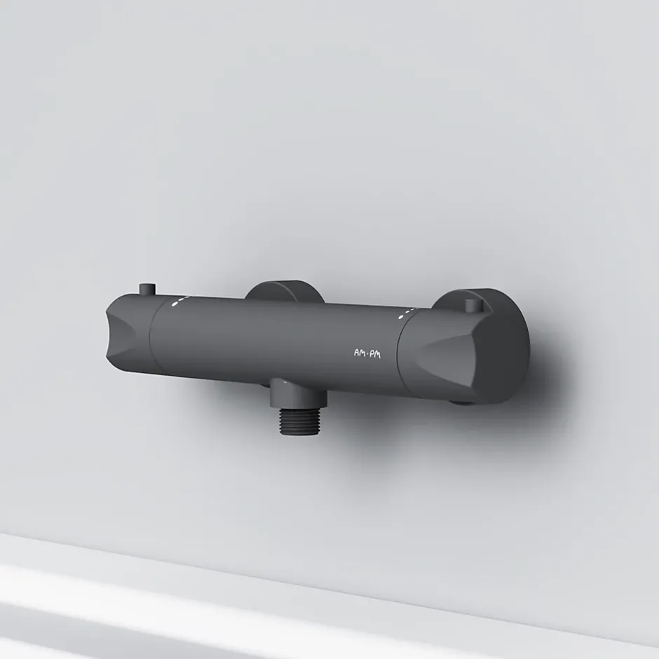 Am.Pm Europe Mitigeur de douche thermostatique Robinet salle de bain, Noir FTA40022 Hit AM.PM